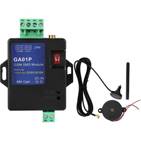 GA01P Alarme de panne de courant GSM à distance intelligente pour 6 téléphones portables prédéfinis (1/5)