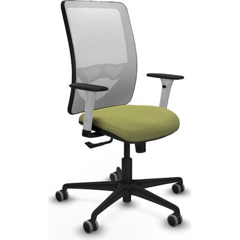 Chaise de bureau piqueras y crespo Zulema blanc support lombaire réglable (1/2)