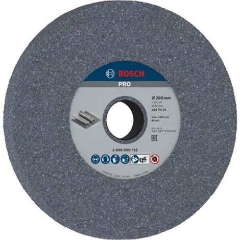 Bosch - Disco abrasivo per metallo P60, 200x25x32 mm 2608600112