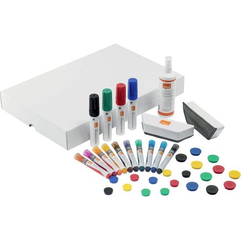 nobo Kit accessori lavagna bianca Whiteboard Incl. 2 magneti, Incl. Marcatore (1/5)