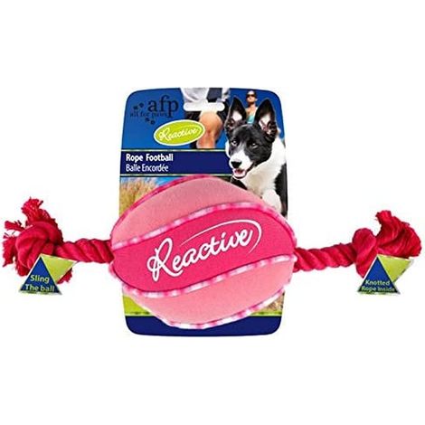 Reactive Rope Football Jouet pour Chien Rose (1/3)
