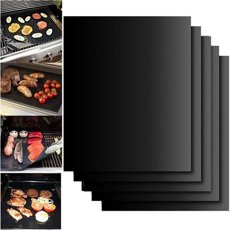 Tappetino per griglia in teflon, tappetino antiaderente per griglia, tappetino per forno, resistente al calore, lavabile in lavastoviglie, riutilizzabile, protezione per forno, protezione per griglia,