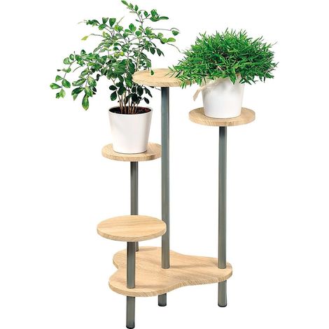 Topfblumengestell, Blumenbeet mit 4 Einlegeböden