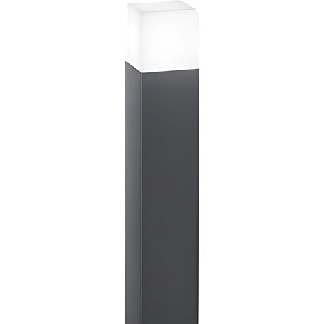 Borne D'Éclairage Extérieur Tower - Perenz, Avec Ampoule E27 Max. 20W, Ip54, Aluminium Peint, Anthracite, Hauteur 60 Cm (1/2)