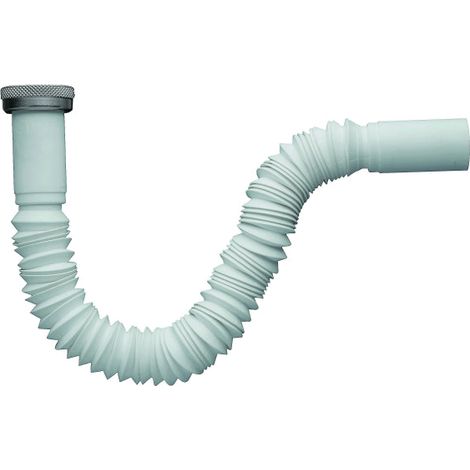 Tubo Flessibile Estensibile Jollyflex 11/2 D.40/50 Con Ghiera In Alluminio - Colore: Bianco