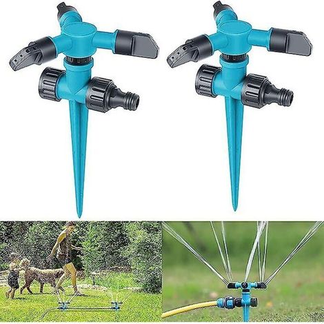 Lot de 2 arroseurs rotatifs réglables à 360 degrés pour pelouse et serre (1/5)
