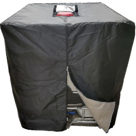 Housse de protection étanche et anti-poussière pour réservoir d'eau de pluie de 1000 litres, protection solaire et UV, en tissu Oxford 210D. Convient pour un réservoir d'eau de 1000 litres.