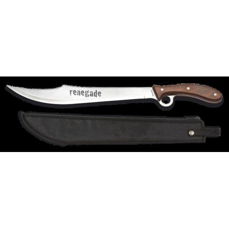 Machete Cutter Martinez Albainox Rinnegare con Mango di Legno e lamiera di acciaio inossidabile di 42,2 cm Include custodia in nylon 31844