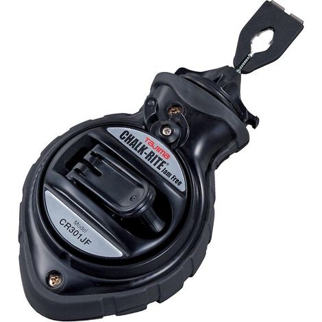 Tajima – Cordeau traceur à poudre 30 m – Boîtier ABS – Ø 1,2 mm – Blocage du cordeau – Pour chantiers humides
