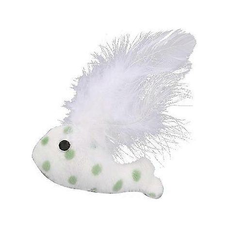 Jouet pour chat en plumes de baleine, balle en peluche avec clochette, jouet interactif, griffoir résistant aux morsures, accessoires pour chats en plumes. (1/4)