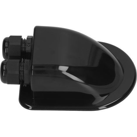 ABS-Kabelanschlussdose, wasserdichtes Solarpanel, Doppeldraht-Kabelverschraubung für externe Stromverkabelung, schwarz (1/5)