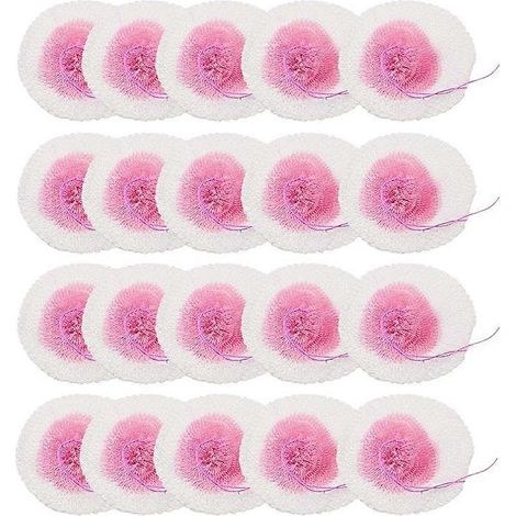 20 Stück 10 cm Glühstrümpfe aus Drahtgeflecht für Gaslaternen im Außenbereich, weiß-rosa (1/5)