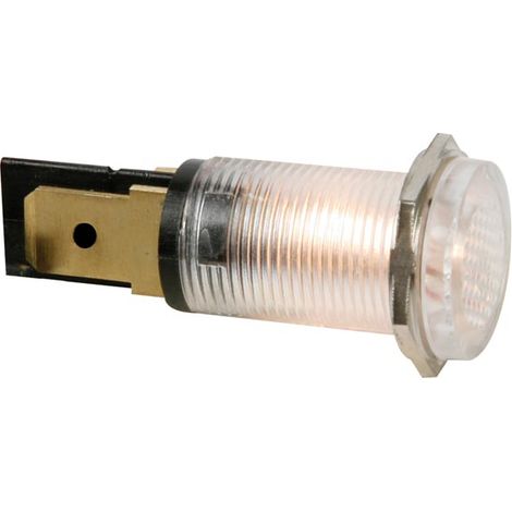PILOTO REDONDO - TRANSPARENT - 12 V - 14 mm (1/2)