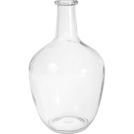 Vase en verre transparent, vase à fleurs, décoration de bureau idéale pour la maison (1/5)