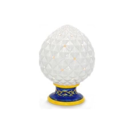 Pomo Decorativo Casa con Luce Bianco e Blu 14 cm (1/2)