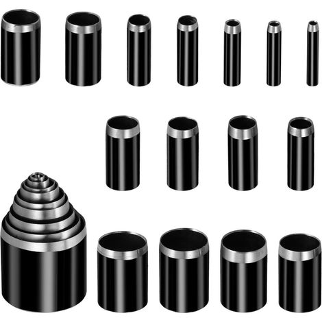 Gatenponsset - 25 Pièces - Diamètres Ronds 1 à 25 mm - Pour Cuir Tissu et Argile - Outil DIY Portable avec Boîte de Rangement (1/5)