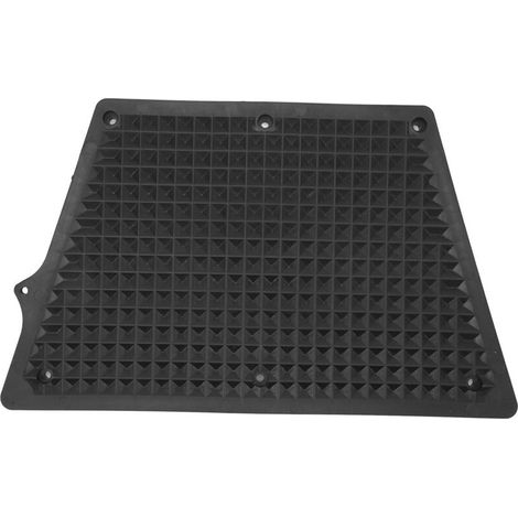 Plaque de montage trapézoïdale PVC noir pour moteur hors-bord, idéale pour bateau gonflable, kayak et yacht. (1/5)