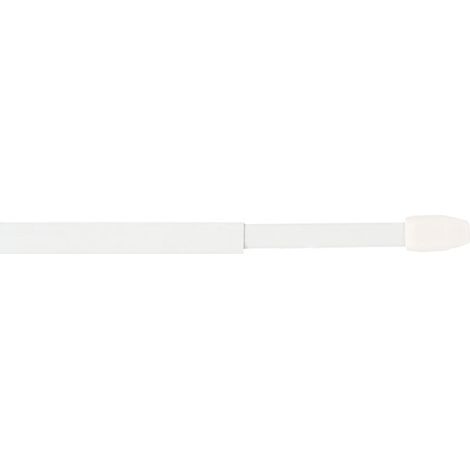 Tringles Plates Extensibles Blanches Installation Sans Perçage Pour Voilages Légers - Mobois