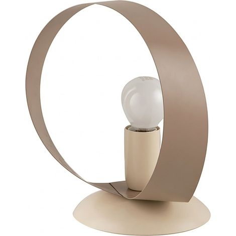 Lampada da Tavolo Primula 1 Luce Tortora e Avorio LuceArt Classic (1/5)