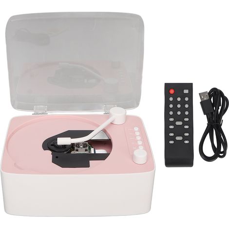 Lecteur CD Bluetooth HiFi Haut-Parleur, prise AUX USB, télécommande, housse anti-poussière pour maison enfants (1/5)