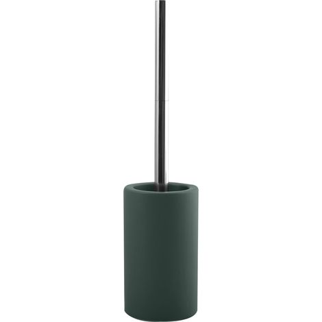 Brosse WC Porte-Balai Toilette Pot à Balai Modèle Tube Permet Un Nettoyage Efficace Design Moderne et Finitions élégantes Facile à Nettoyer Solide et fiable Vert foncé Mat