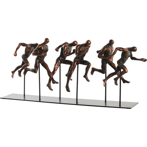 Metallharz -Figur 43x11.5x19 Kupfersportler Metallharz Material Multikolen Farbfamilien -Figuren Détails Details (1/3)