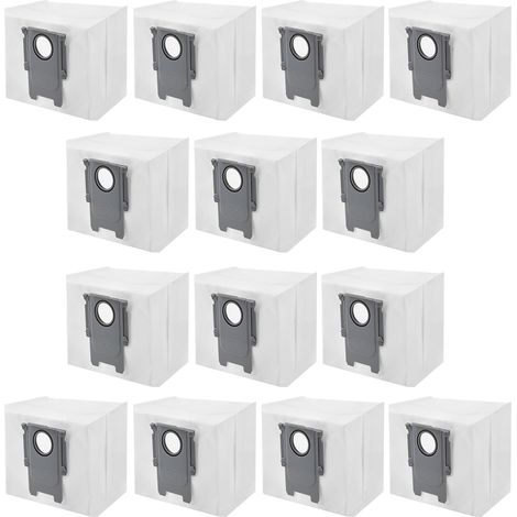Lot de 14 sacs à poussière pour aspirateur Roborock S7/S7 Plus/S7 MaxV Ultra / Q7+/Q7 Max+/Q5/Kit d'accessoires de rechange,Sacs d'Aspirateur de Rechange (1/5)
