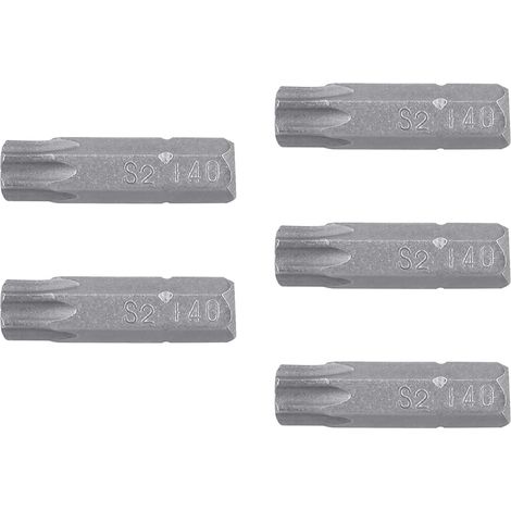 Puntas Torx T40 con seguro para destornillador - 25 mm - 5 puntas