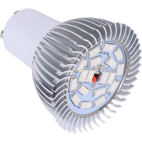 Ampoule LED de croissance à spectre complet 18W 18 LED pour plantes à fleurs et culture hydroponique (GU10) (1/5)