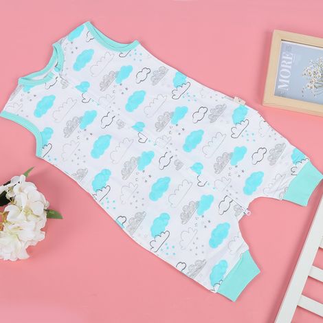 Gigoteuse fine en coton pour bébé, idéale pour le printemps et l'automne. Combinaison anti-coups de pied. Linge de lit bébé (taille S). (1/5)