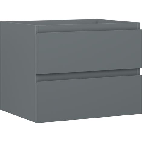 Mexen Orio Badezimmerschrank für Waschbecken 60 cm, 2 Schubladen, Graphit Matt - 91A10-06047-2-BFF66 (1/5)