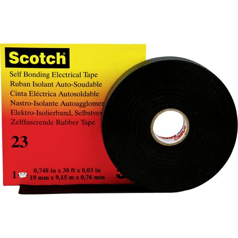 3M Scotch 23 SCOTCH23-19X9.15 Reparaturband Scotch® 23 Schwarz (L x B) 9.15 m x 19 mm 1 St.