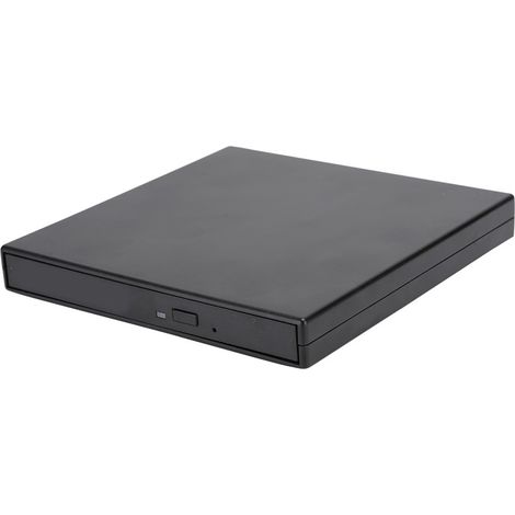Lecteur optique DVD-RW USB 2.0 pour ordinateur portable et de bureau, noir, compatible Windows 2000/XP, Vista et Windows 7