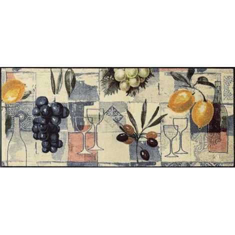 Paillasson, 60x140cm, intérieur et extérieur, Lavable, Multicolore (1/5)