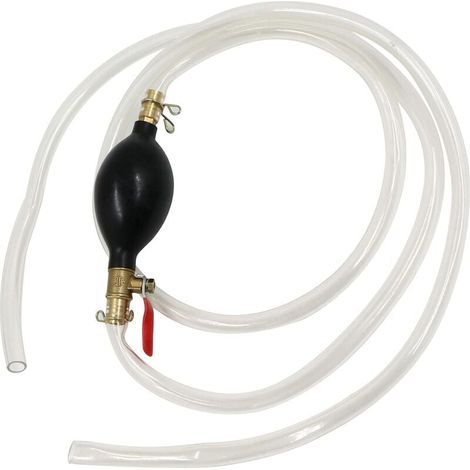 Bomba de combustible manual portátil – Bomba de combustible portátil para automóvil con manguera de succión, bomba elevadora de agua/gasolina con bomba de combustible (2 m), En (1/5)