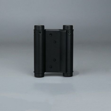 royaluxe- 2pcs Charnières À Ressort en Acier Inox À Double Action pour Portes Battante Charnière Fermeture Automatique pour Saloon Café Bar Pub Comptoir Porte Placard(ressort double de 3 pouces, noir) (1/4)