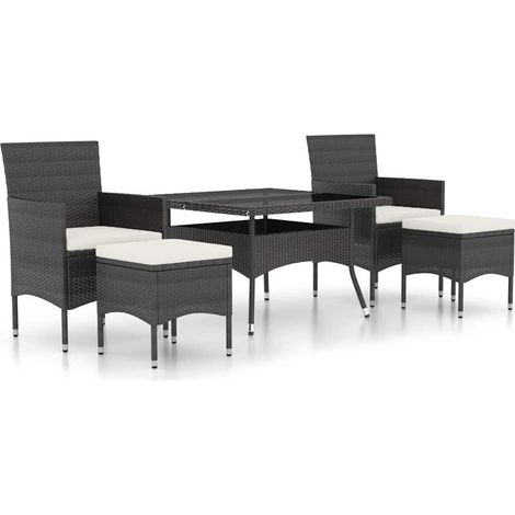 Maison Exclusive - Ensemble à Manger de jardin 9pcs résine tressée et verre trempé (1/5)