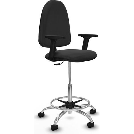 piqueras-y-crespo Taburete de oficina Aýna gris oscuro