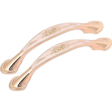 Dekorative 96-mm-Schranktürgriffe, geschnitztes Blumenmuster, Vintage-Stil, 2er-Set (1/4)