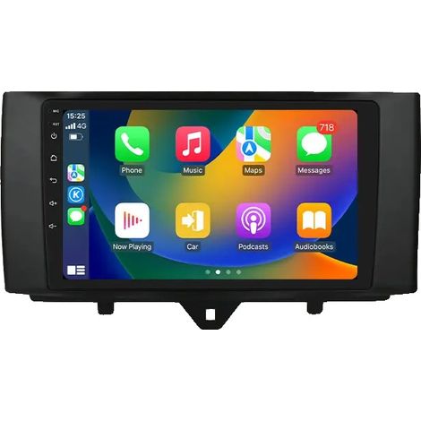 CarPlay, funzionalità audio avanzate, sistema di navigazione, compatibile con Smart Fortwo 2011-2015 Audio, P3CP (1/2)