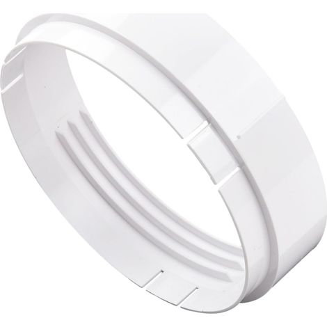 Kupplungsadapter für Klimaanlagen-Abluftschlauch – ABS-Material – 15 cm – Weiß (1/5)