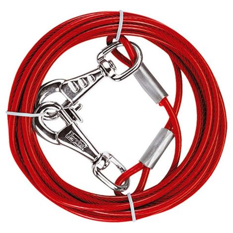 Ferplast Cavo PA 5985 Cavo in acciaio per cani rivestito in plastica - 2 lunghezze. Variante PA 5985 - Misure: Ø 0.28 x 300 cm - (1/2)