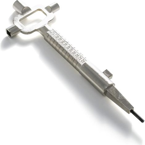 Outil de serrurier universel en acier Multi Tool - Cam Turner - Cylindrometre / outil de mesure - Clés d'armoire de mètre - Serrurier Tools Professional