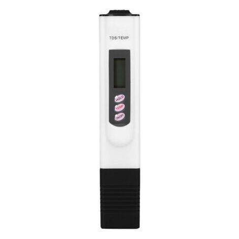 Stylo testeur de qualité d'eau numérique LCD, filtre de pureté, testeur TDS, 0-9999 ppm, blanc