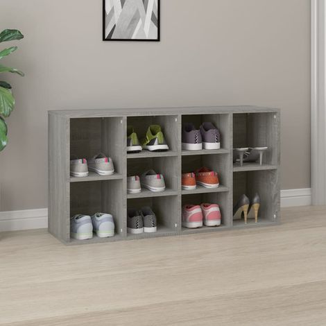 Banc à chaussures, Meuble d'entrée, Banc de Rangement Sogris 103x30x54,5 cm Bois d'ingénierie NKK45266 (1/5)