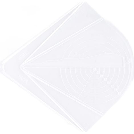 Kompassforschungszentrum – Acryl – Unregelmäßiges Holz – Tischlerei – Transparentes Lineal – Kreis (1/4)