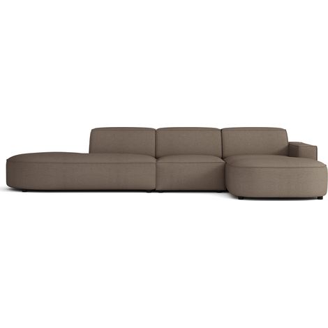 Selsey Sallmo - Ecksofa L-Form, 3-Sitzer, rechts, Chenille Hellbraun, 358 cm (1/5)