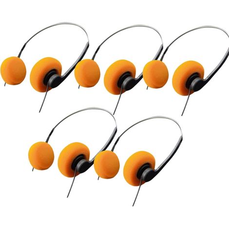 Casque stéréo rétro léger supra-auriculaire, filaire 3,5 mm (1/5)