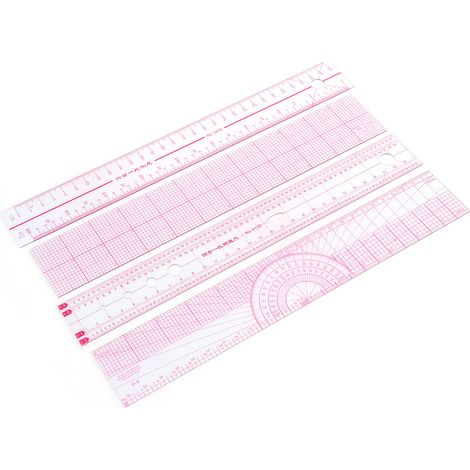 Ensemble de règles de couture multifonctionnelles, règles d'illustration pour la conception de mode, outils de mesure pour vêtements (1/5)