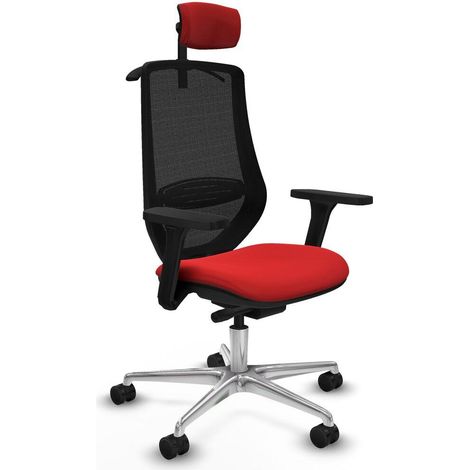 Piqueras y Crespo Mardos Silla de oficina roja ergonómica